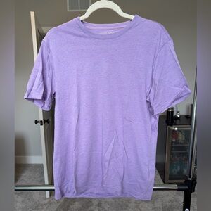 Banana Republic Light Purple Men's Short Sleeve Tee